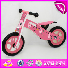 2014 novo brinquedo de bicicleta de madeira para crianças, popular bicicleta de madeira de brinquedo para crianças, novo estilo de madeira brinquedo de bicicleta para o bebê fábrica W16c079
